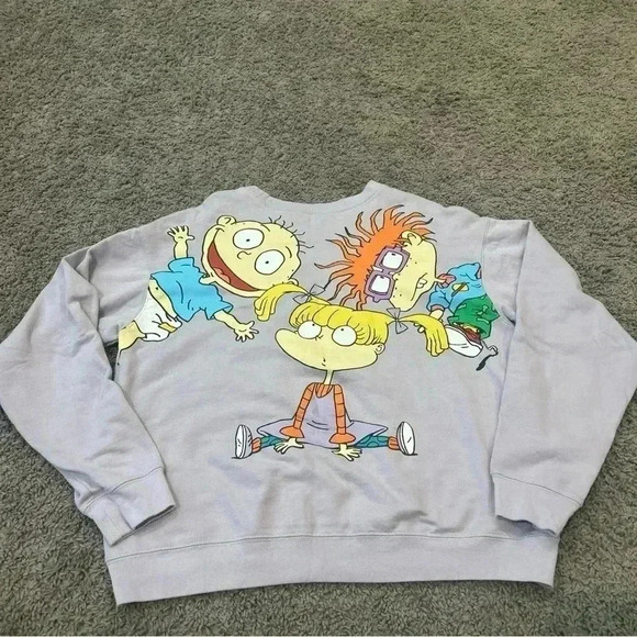 Women’s Nickelodeon Rugrats Pullover Sweatshirt Size XL light Purple - Picture 3 of 6